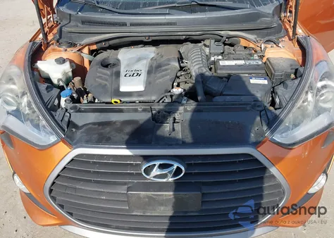 2016 Hyundai Veloster Turbo из США, поврежденный, VIN KMHTC6AE1GU293505